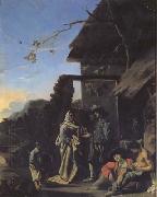 Bourdon, Sebastien The Fortune-Teller (mk17) oil painting reproduction